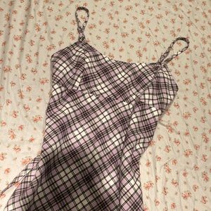 Brandy melville john galt plaid mini dress